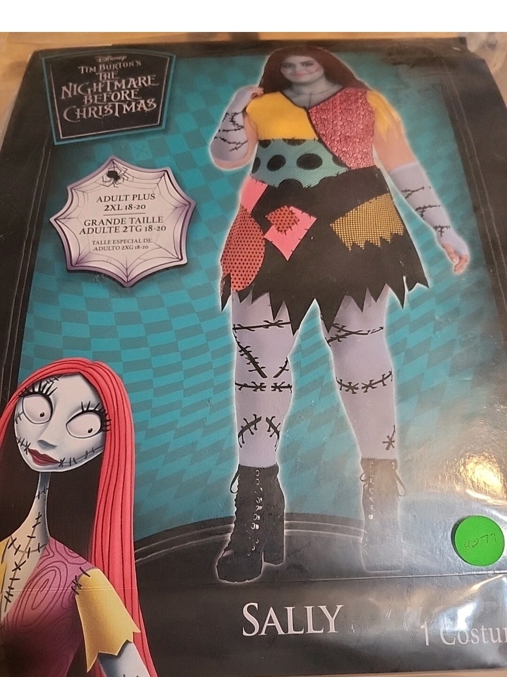 Nightmare Before Christmas Sally Costume Size 2XL 18-20 #4077 #4082 #4093#4408